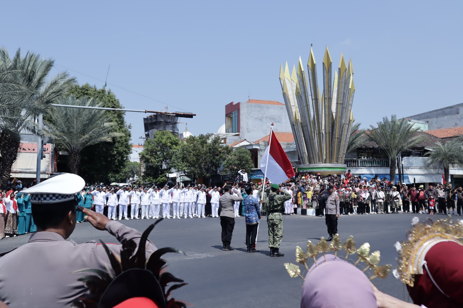 Upacara HUT ke-81 RI di Gresik Khidmat, Kapolres Dorong Generasi Muda Teladani Semangat Pahlawan