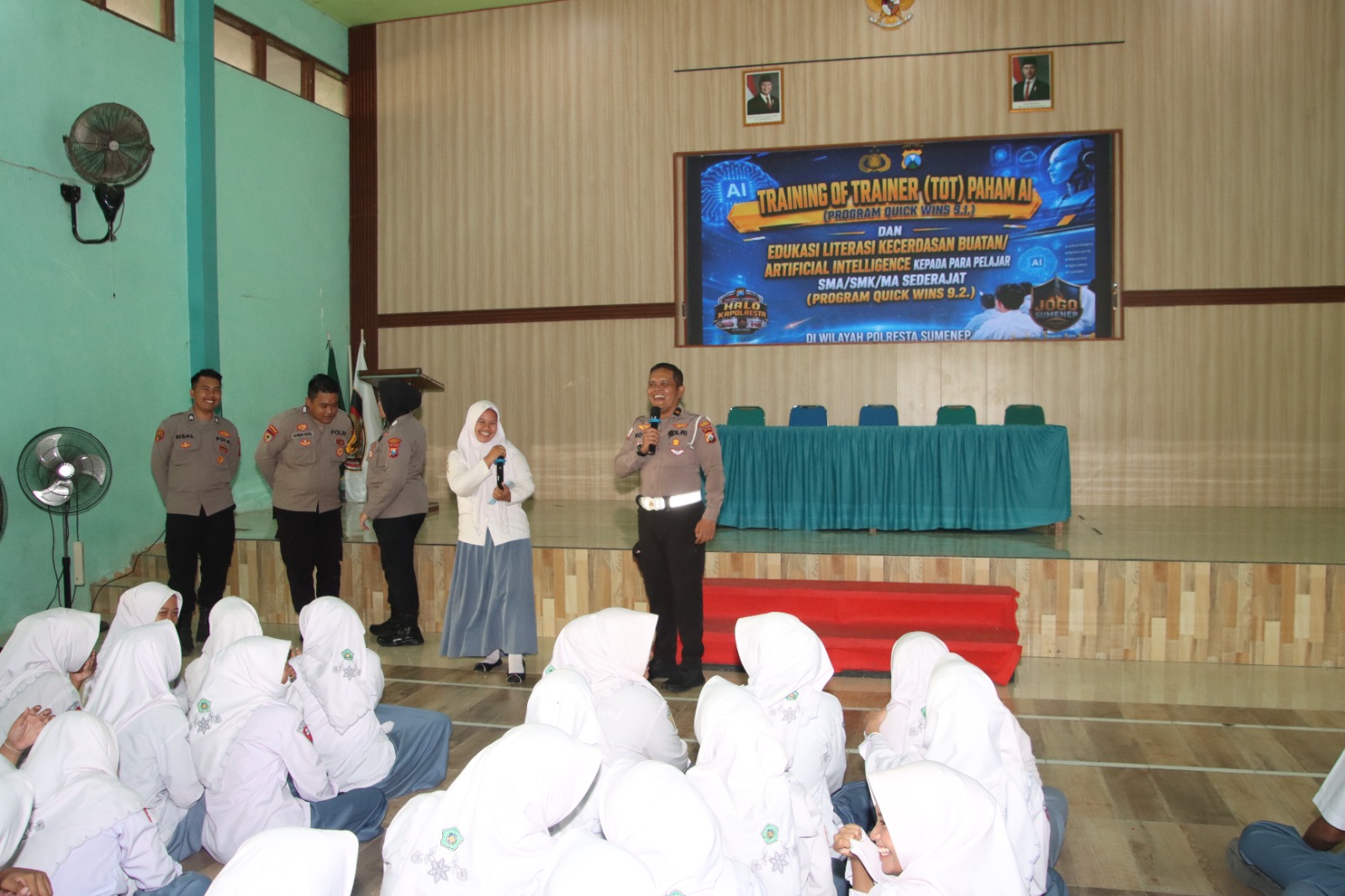 Polresta Sumenep Edukasi 140 Siswa MAN tentang AI, Dorong Generasi Muda Melek Teknologi