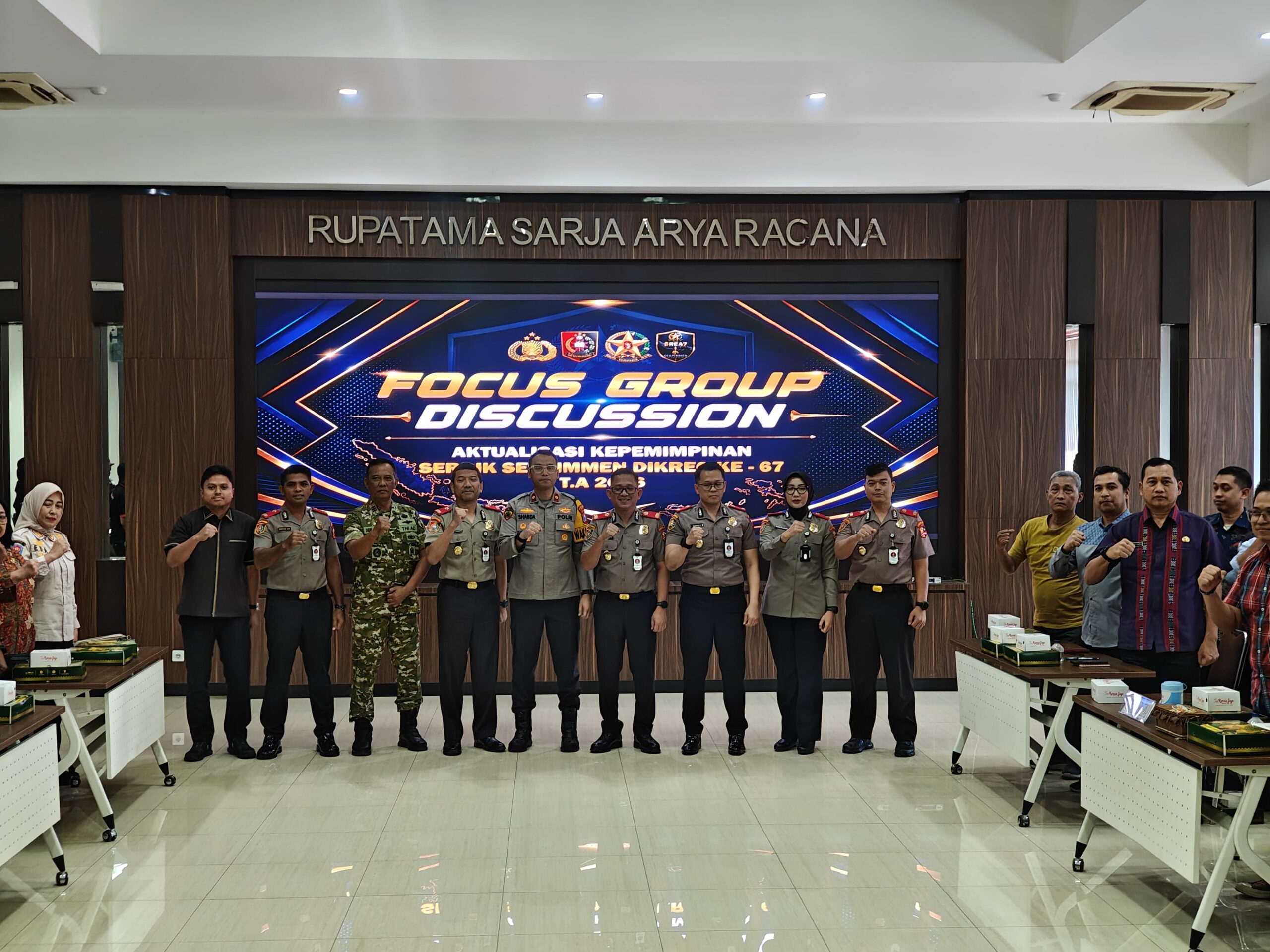 Serdik Sespimmen Polri Dikreg ke-67 Gelar FGD Kepemimpinan di Polres Gresik, Perkuat Sinergi Antar-Lembaga
