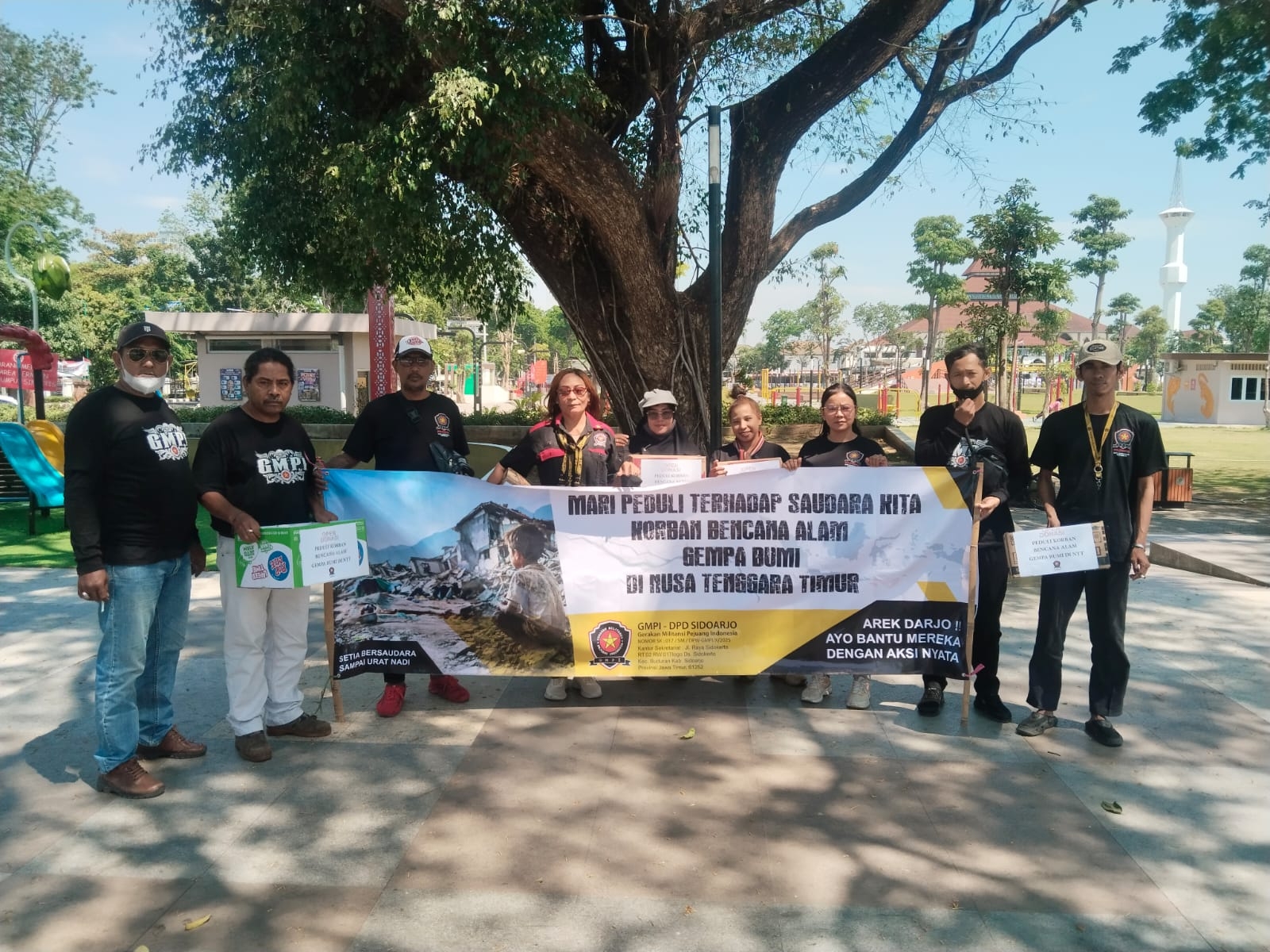 GMPI Sidoarjo Bergerak Bantu Korban Gempa NTT, Galang Dana hingga Turunkan Relawan